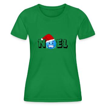 Noel givré - T-shirt sport Femme - vert - Devant - AI Model Female 172 dark (172cm)