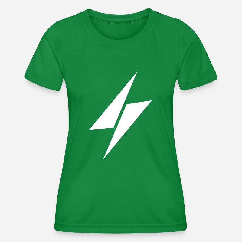 Thunder white logo - Women's Functional T-Shirt - kelly green