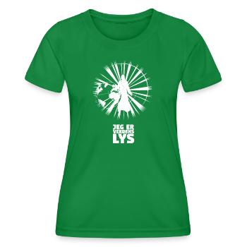 lumière du monde - Danois - T-shirt sport Femme - vert - Devant - AI Model Female 172 dark (172cm)