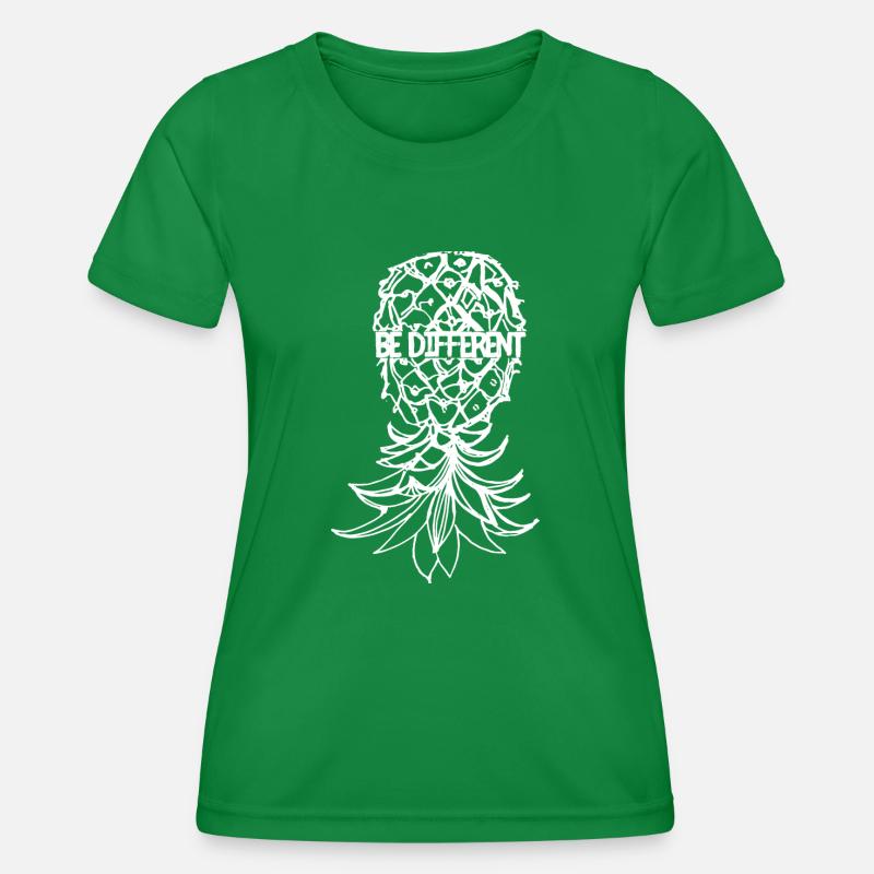 Be different Pineapple Upside down Swinger - Women's Functional T-Shirt - kelly green