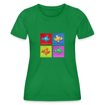 pfeilgiftfrosch - Frauen Funktions-T-Shirt - Kelly Green - Vorne - AI Model Female 172 dark (172cm)