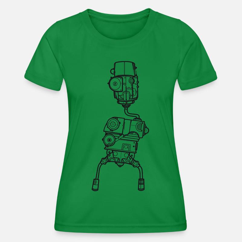 Wankelbot 83 - Women's Functional T-Shirt - kelly green