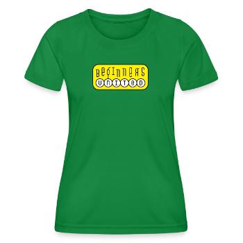 beginners united - Functioneel T-shirt voor vrouwen - kelly groen - Voor - AI Model Female 172 dark (172cm)