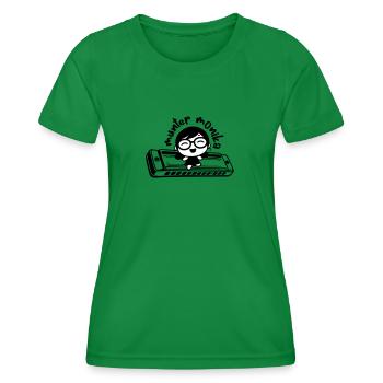 munter monika dancing on the mundharmonika - Frauen Funktions-T-Shirt - Kelly Green - Vorne - AI Model Female 172 dark (172cm)