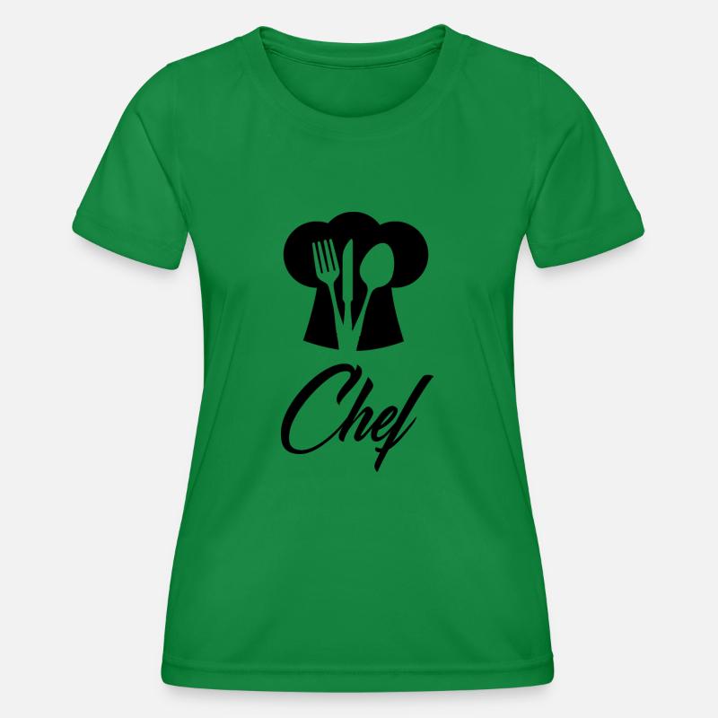 Head Chef 3 - Women's Functional T-Shirt - kelly green