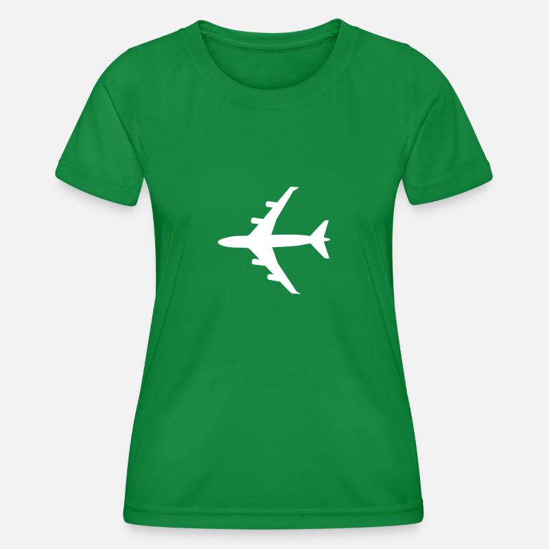 Airplane - Women's Functional T-Shirt - kelly green