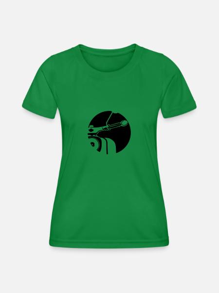 Schwalbe Lampenmaske - Frauen Funktions-T-Shirt - Kelly Green