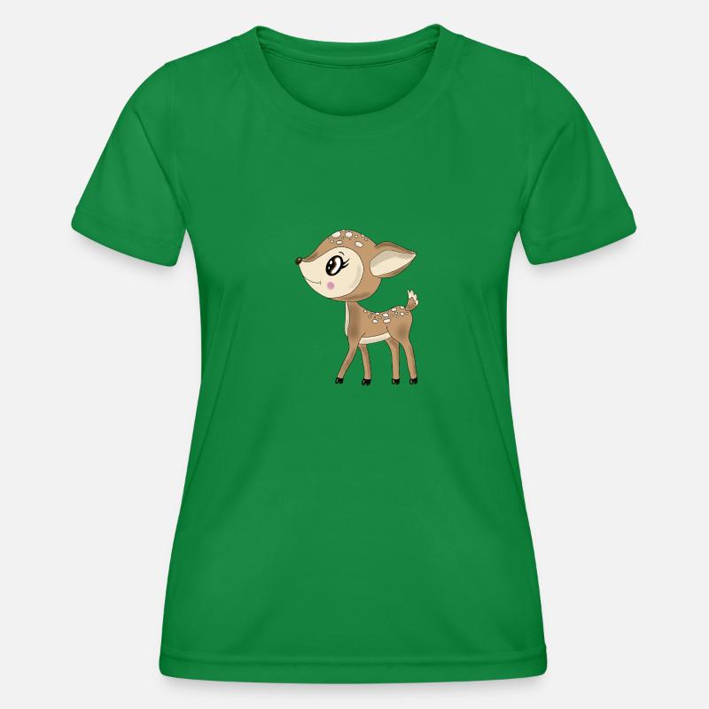 Roe deer - Women's Functional T-Shirt - kelly green