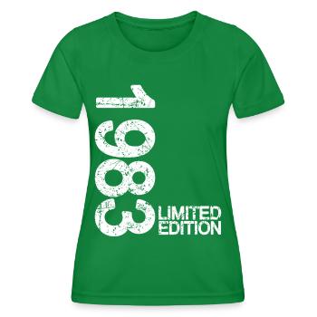 Cool design with 1983 Limited Edition birthday - Women's Functional T-Shirt - kelly green - Front - AI Model Female 172 dark (172cm)