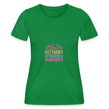 Parents Grands-parents Petit-enfant Maman Grand-mère Papa Grand-père - T-shirt sport Femme - vert - Devant - AI Model Female 172 dark (172cm)
