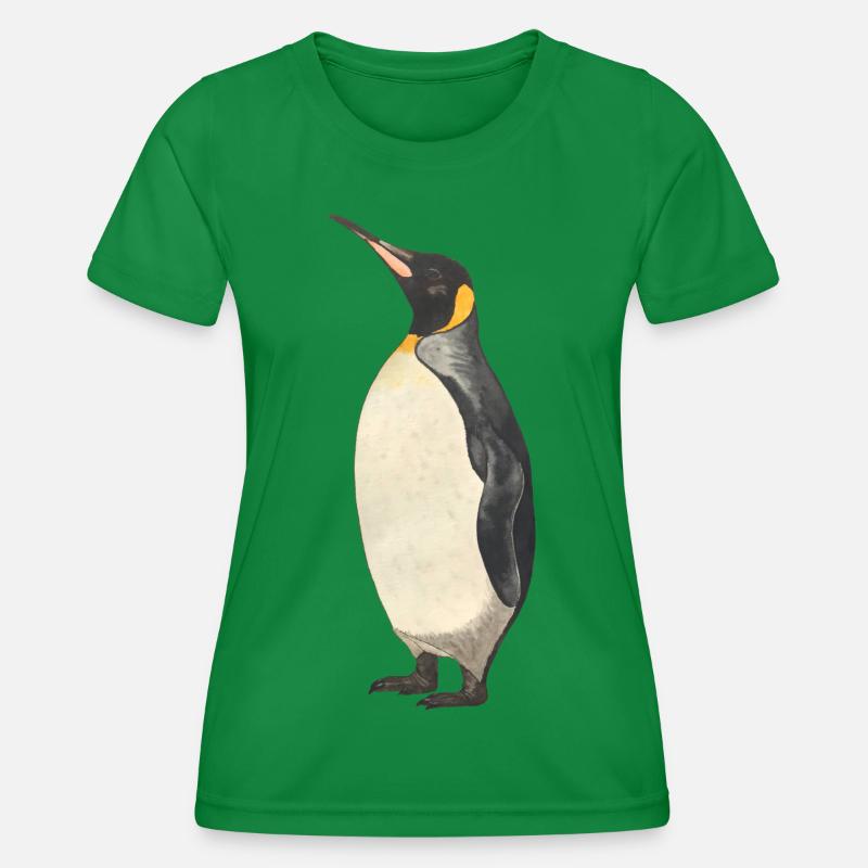 Emperor Penguin Penguin - Women's Functional T-Shirt - kelly green