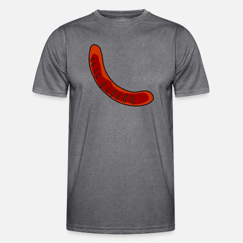 Wurst oder Bratwurst Männer Funktions-T-Shirt