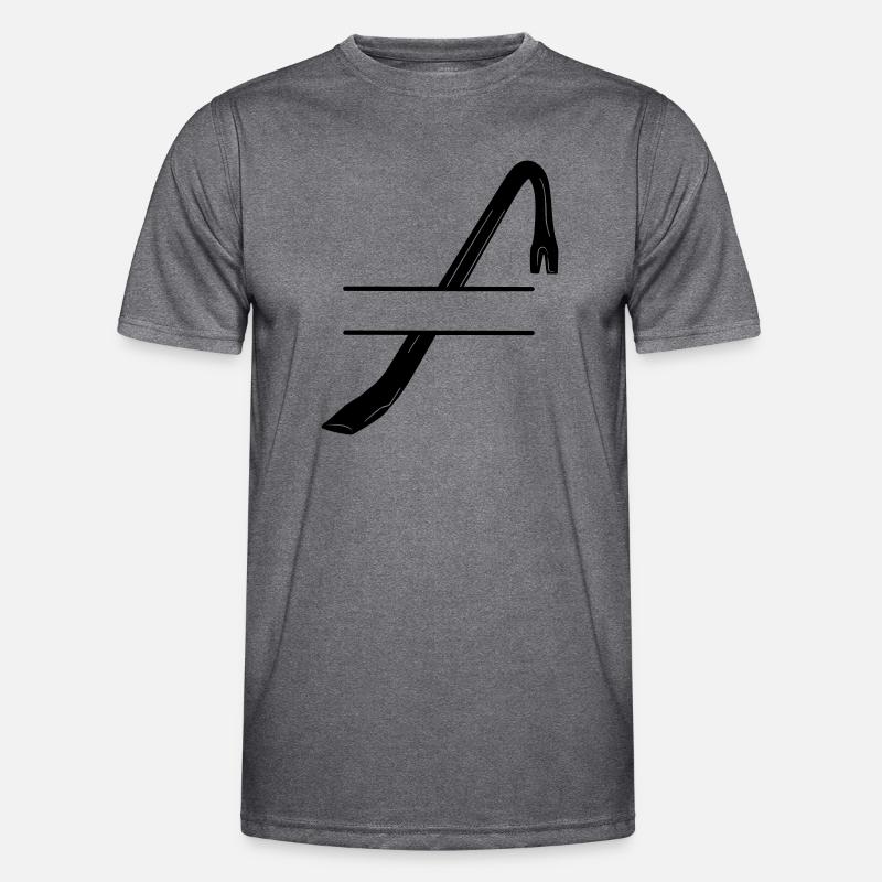Einbruchslogo Brechstange oder Brechstange Männer Funktions-T-Shirt