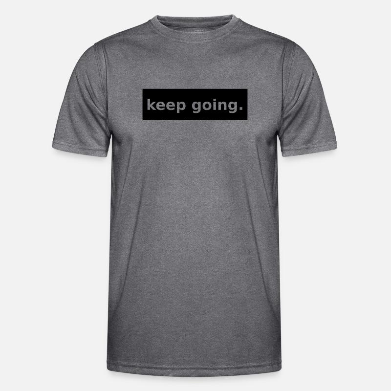 keep going - Men's Functional T-Shirt - dark melange 