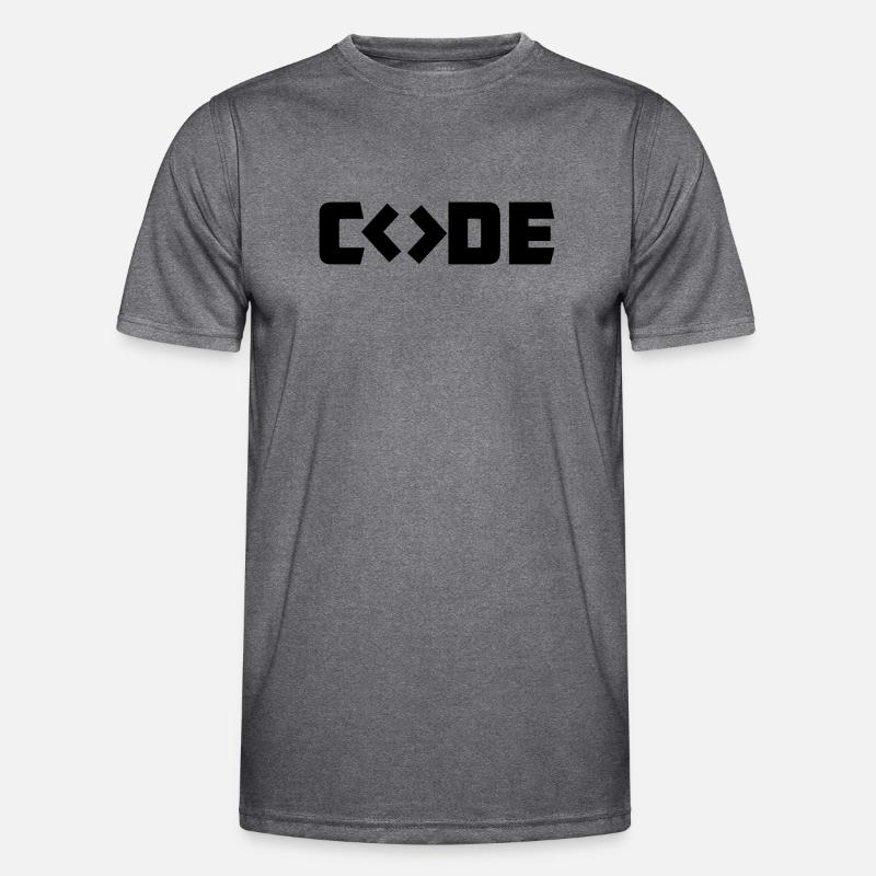 Programmer Code - Men's Functional T-Shirt - dark melange 