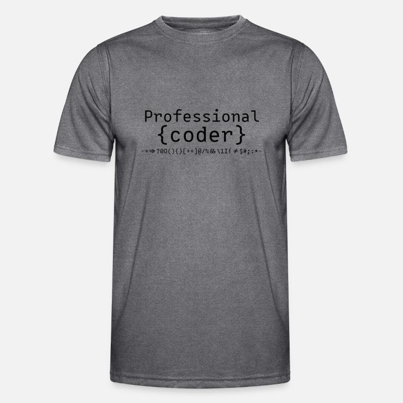Programmer Programmer Programmer - Men's Functional T-Shirt - dark melange 