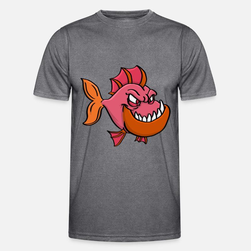 Piranha Predatory Fish Men's Functional T-Shirt