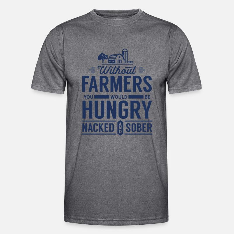 Demonstration Bauernprotest Bauer Demo Traktor Männer Funktions-T-Shirt