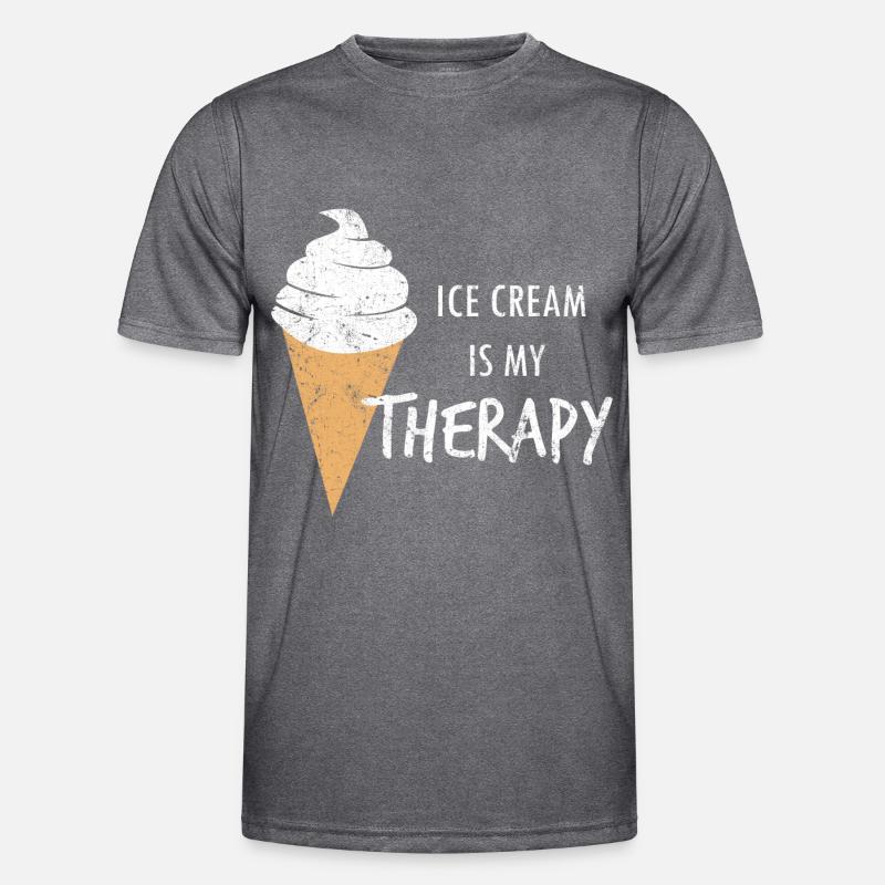 Eis Eiscreme Sommer Geschenkidee - Männer Funktions-T-Shirt - dunkle Melange 