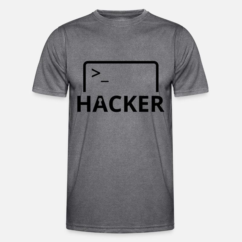 Hacker computer scientist computer programmer - Men's Functional T-Shirt - dark melange 