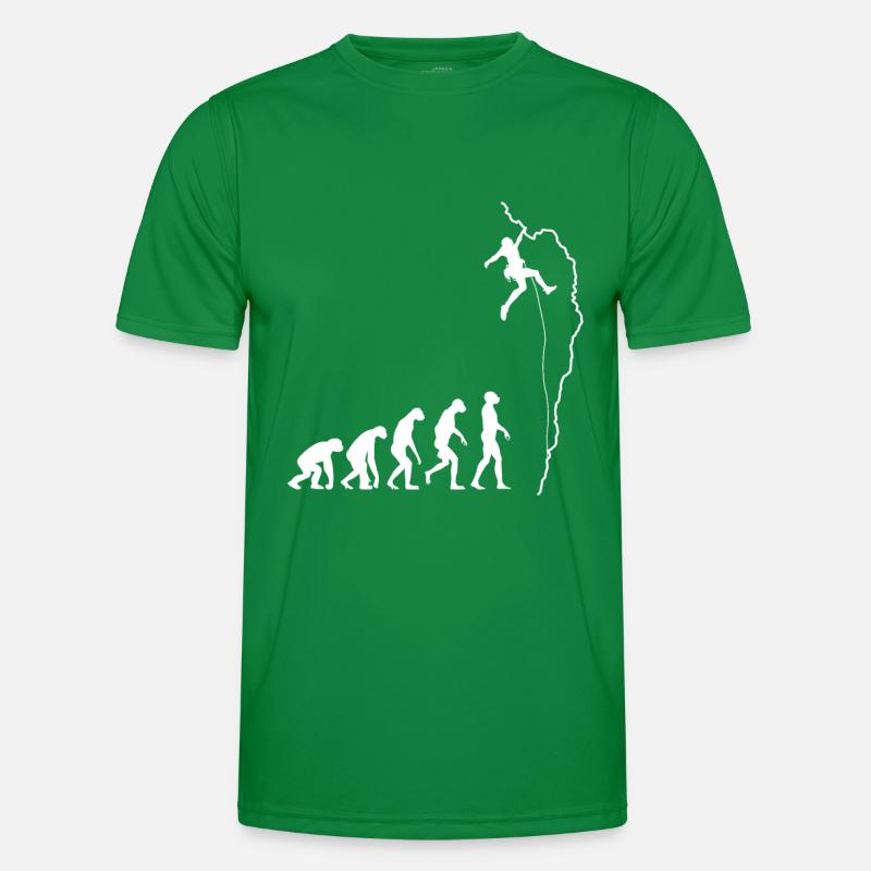 Escalade évolution grimpeur rocher cadeau T-shirt sport Homme