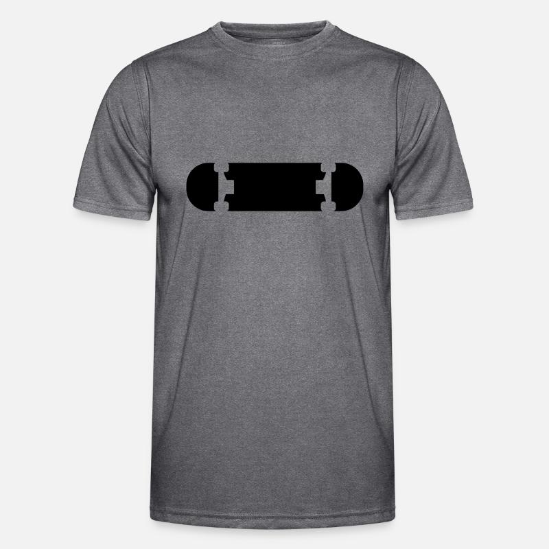 Skateboard - Men's Functional T-Shirt - dark melange 
