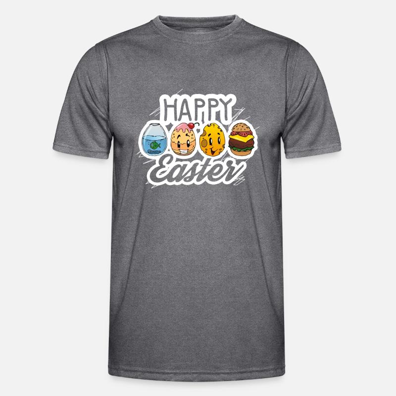 Easter egg Funny Easter - Men's Functional T-Shirt - dark melange 