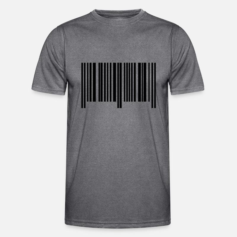 barcode symbol Männer Funktions-T-Shirt