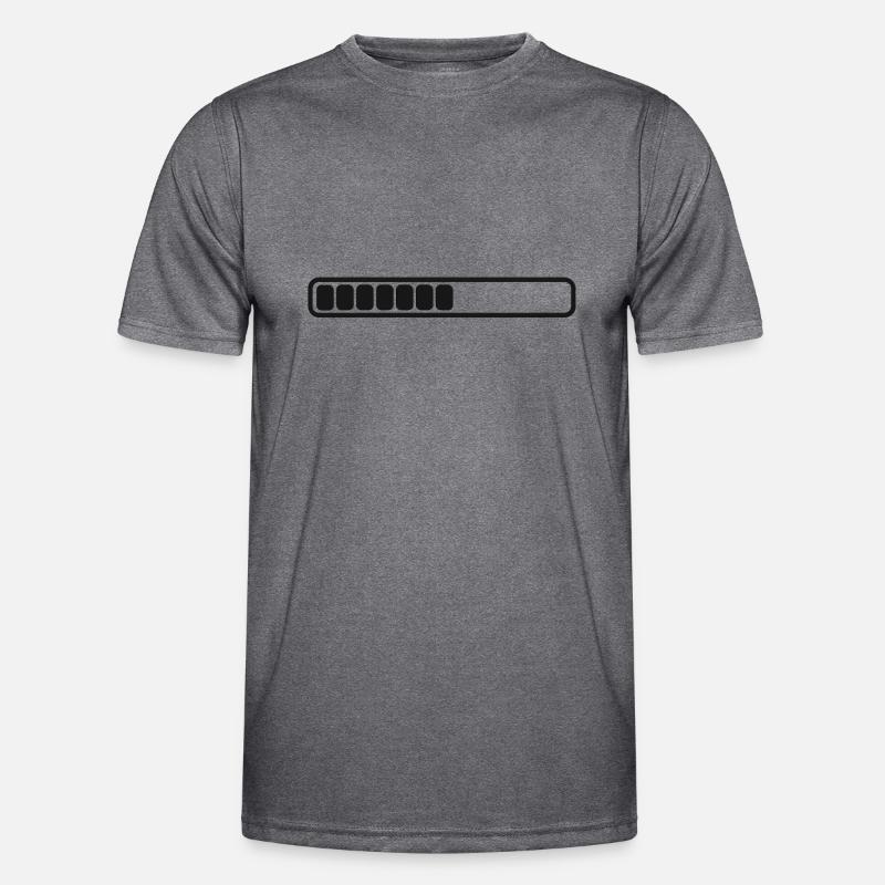 Charging indicator separate charging bars single battery level Men's Functional T-Shirt