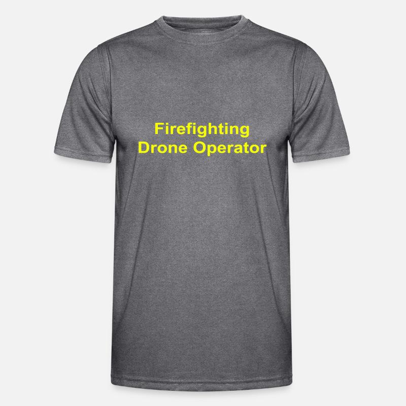 Firefighting Drone Operator Männer Funktions-T-Shirt