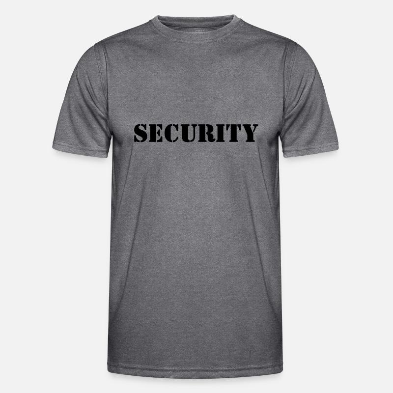 Security Design 5 - Männer Funktions-T-Shirt - dunkle Melange 