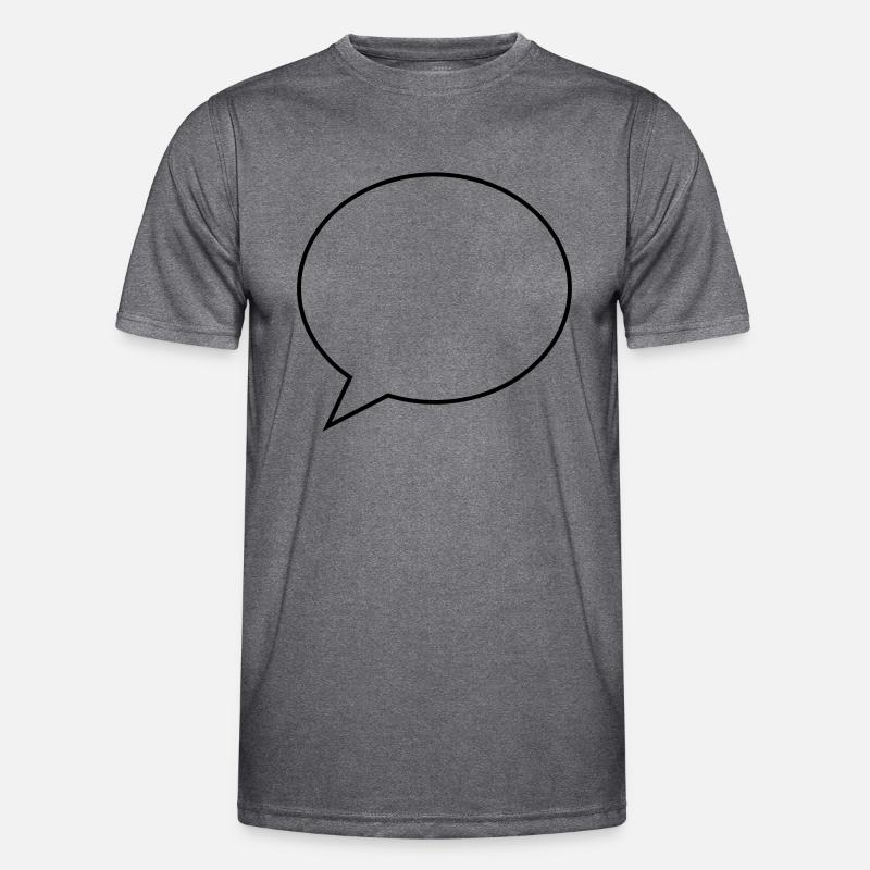 sprechblase symbol Männer Funktions-T-Shirt