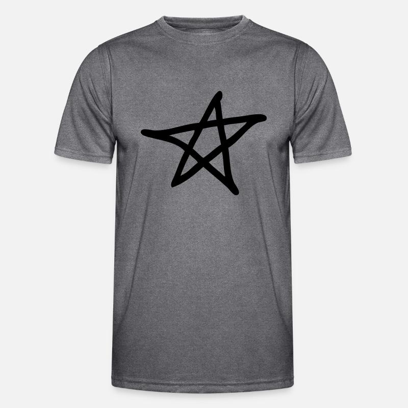 Pentacle - Devil - 666 - Star Men's Functional T-Shirt