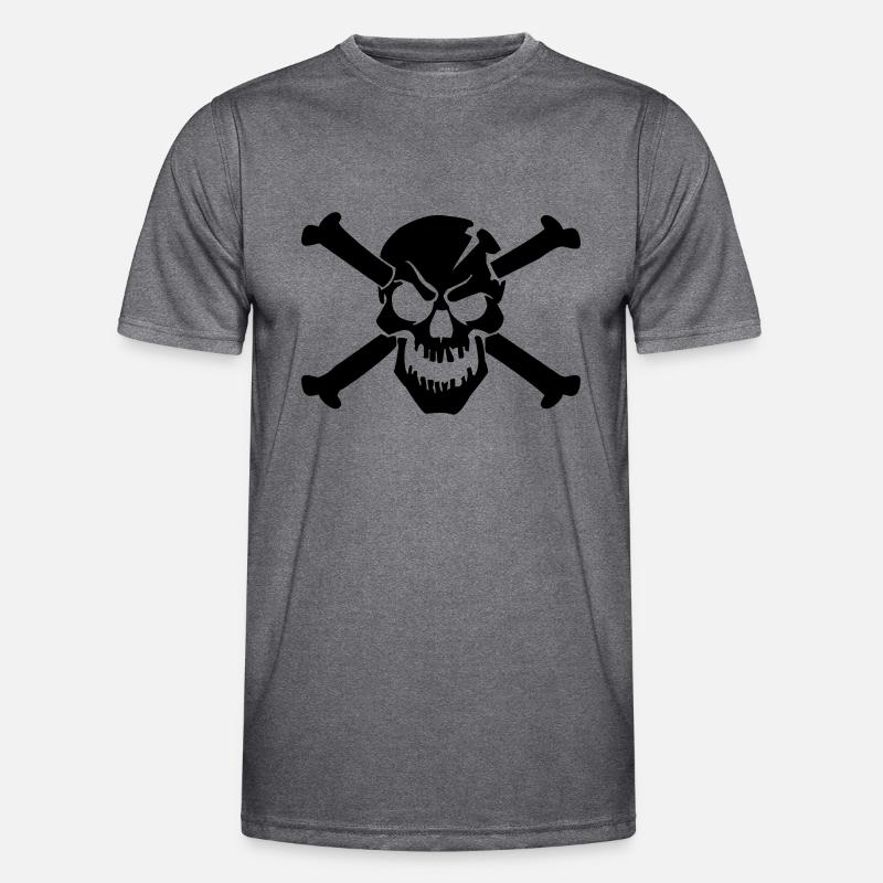 skull bone Männer Funktions-T-Shirt