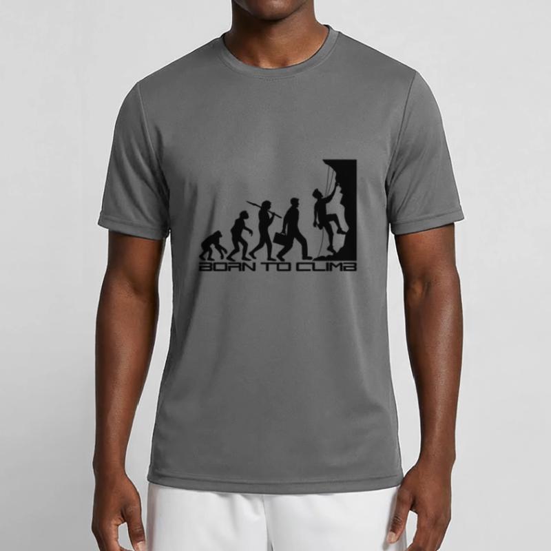 born to climb evolution evolution born steep Men's Functional T-Shirt