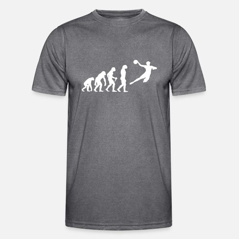 Evolution Handball Kinder - Männer Funktions-T-Shirt - dunkle Melange 