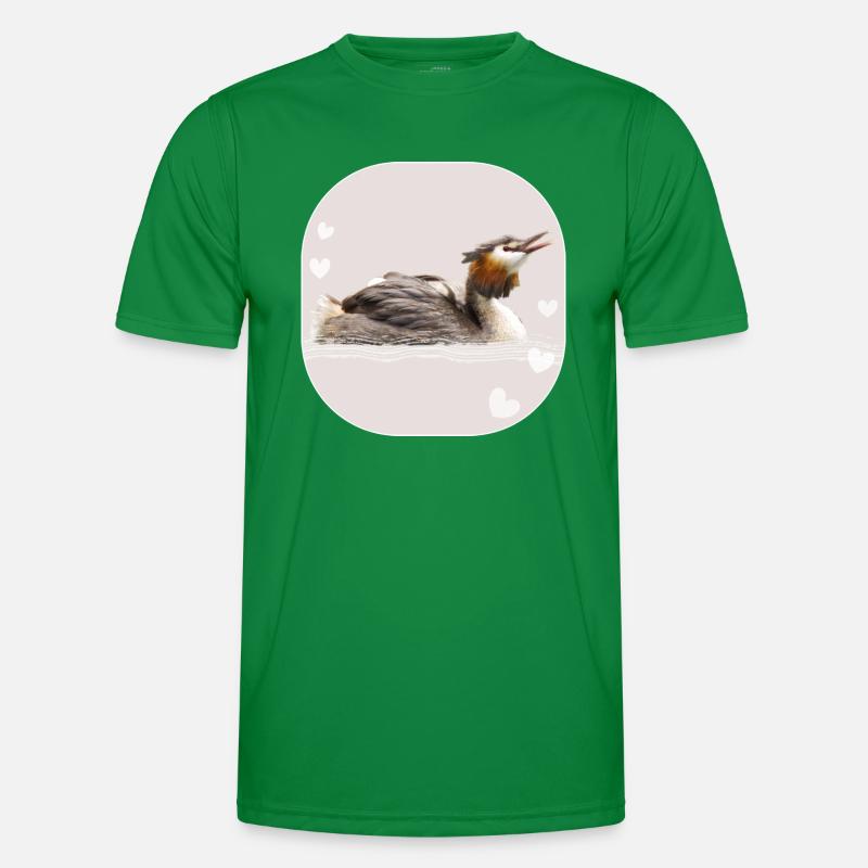 Great crested grebe Men's Functional T-Shirt