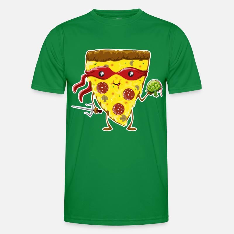 Ninja Pizza eats turtle T-shirt sport Homme