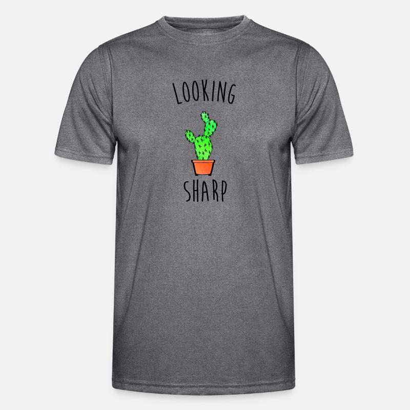Looking Sharp Cactus Pun Men's Functional T-Shirt