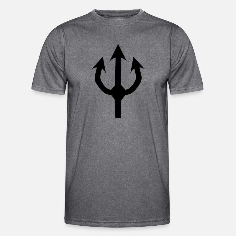 trident devil fork T-shirt sport Homme