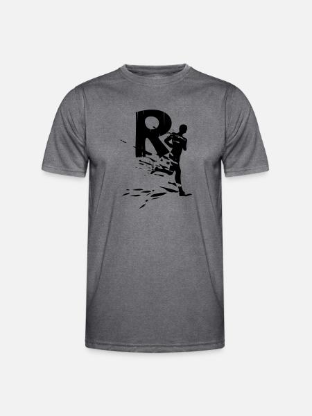 Rennsteiglauf - Männer Funktions-T-Shirt - dunkle Melange