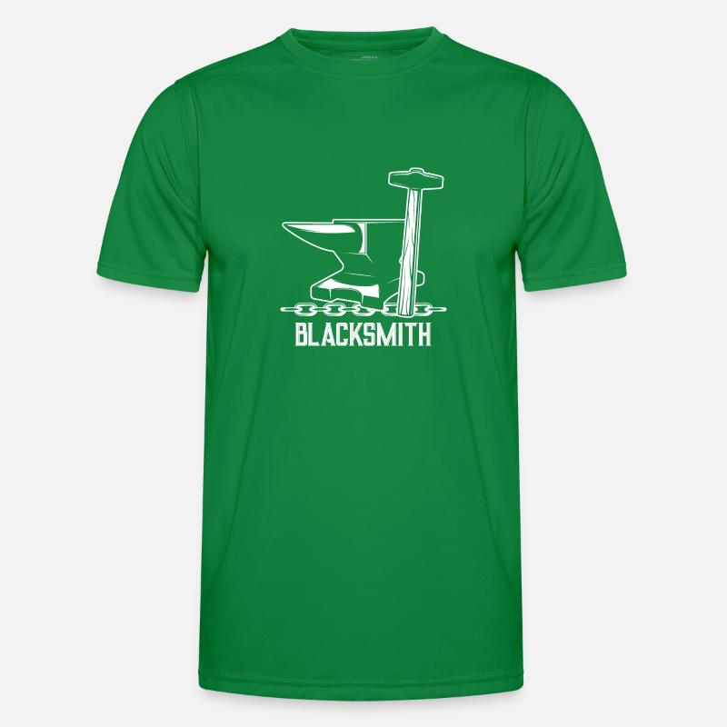 Blacksmith Hammer Anvil Men's Functional T-Shirt