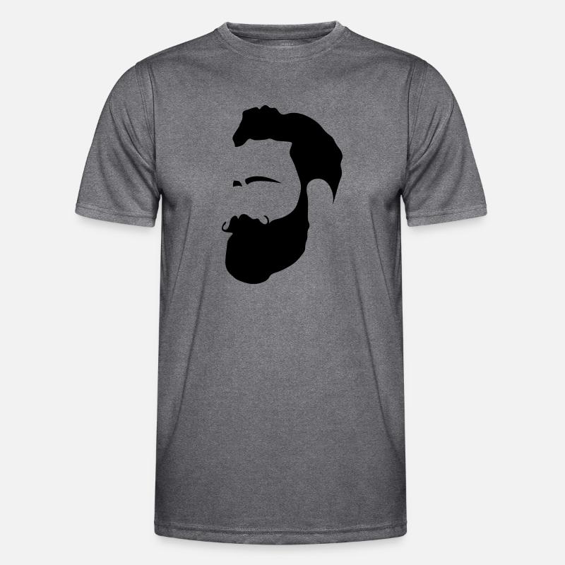 Mann mit Bart Männer Funktions-T-Shirt