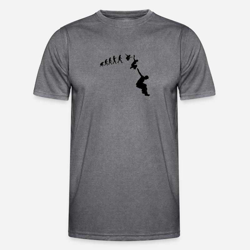 Evolution Parkour Extremsport Männer Funktions-T-Shirt