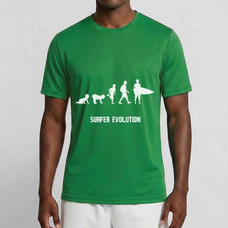 Surfer evolution evolution Männer Funktions-T-Shirt