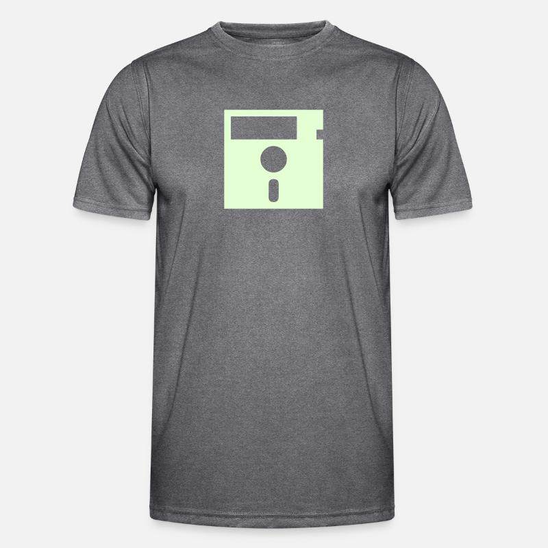 Diskette Männer Funktions-T-Shirt