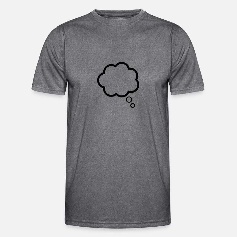 Thinking, de pensée, de nuages, la bulle T-shirt sport Homme