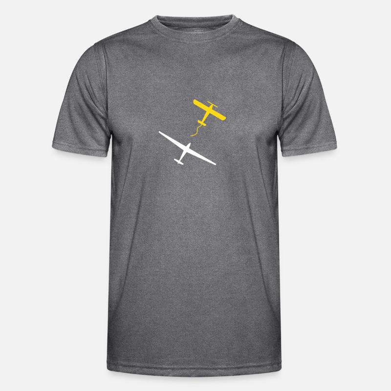 f_schlepp_klein - Männer Funktions-T-Shirt - dunkle Melange 