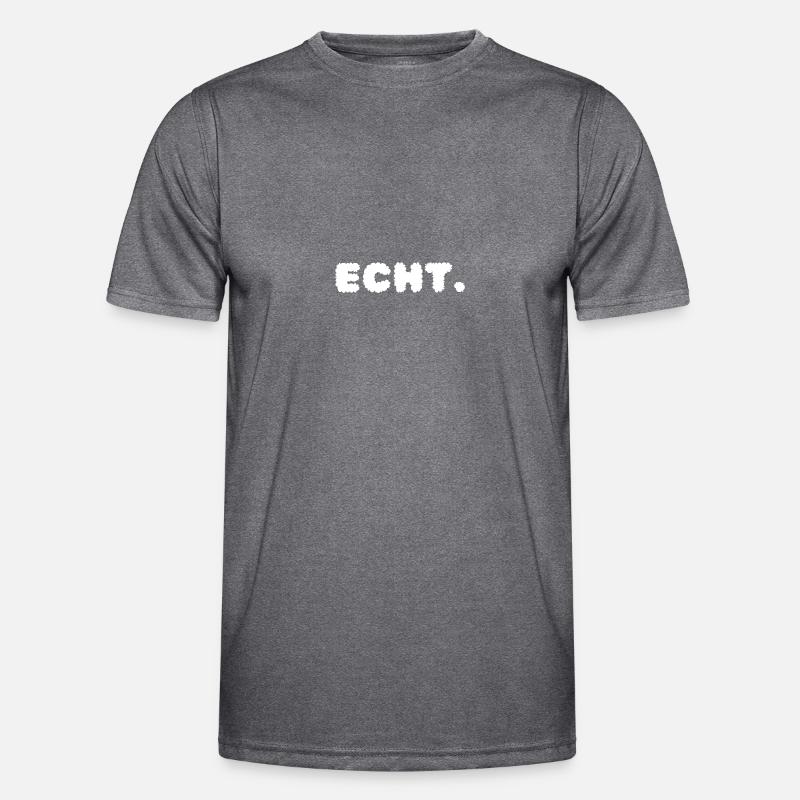 Echt. - Men's Functional T-Shirt - dark melange 
