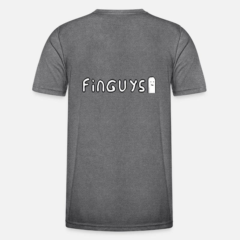 finguys - Men's Functional T-Shirt - dark melange 